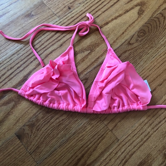 Pink Ruffle Bikini Top - Picture 3 of 3